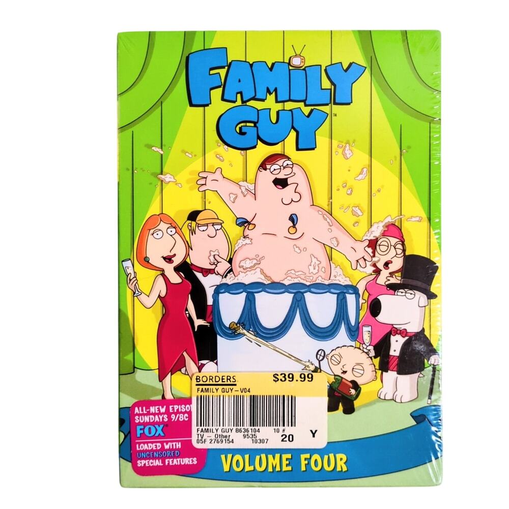Family Guy Volume 4 DVD 2006 Seth MacFarlane Uncensored Special Features 3-Disc